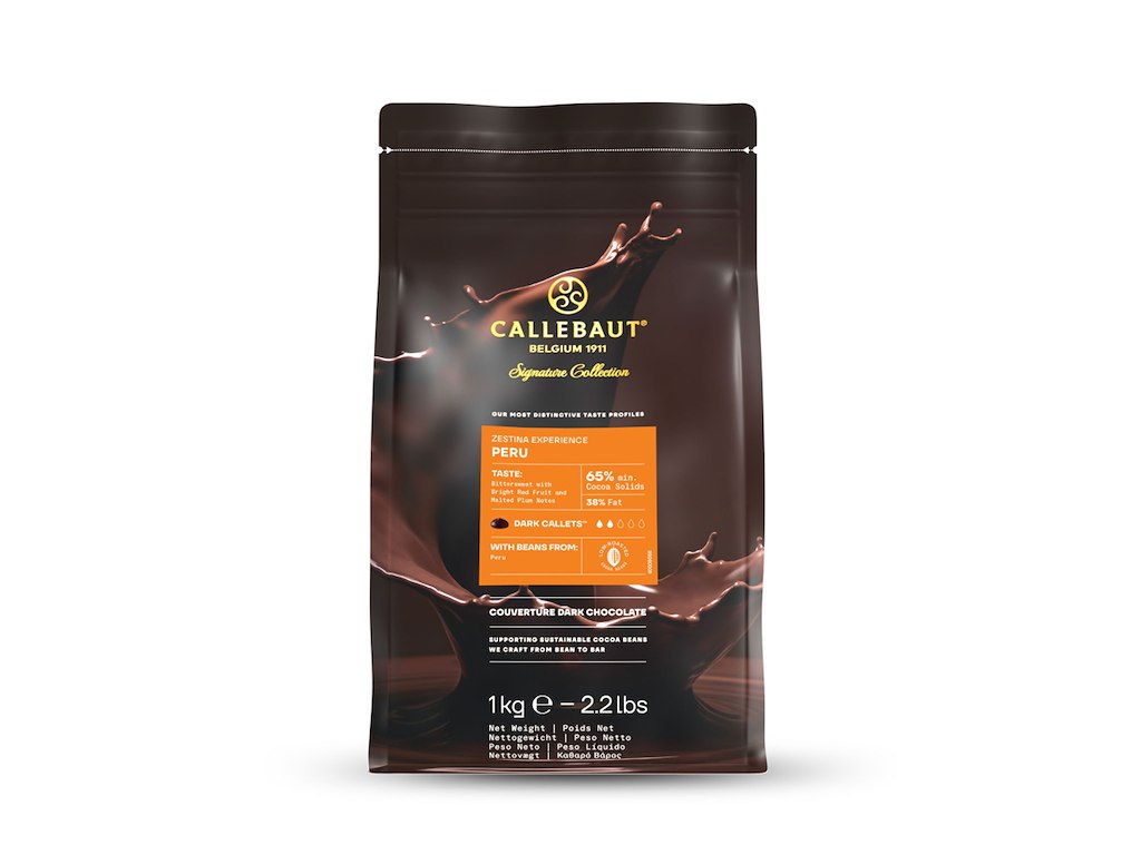 Callebaut Zestina Peru mørk chokolade 65% Øko 1 kg