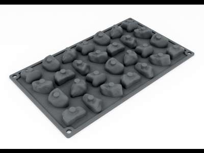Silikoneform Gravel