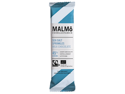 Malmö lys chokoladebar med havsalt 25 g