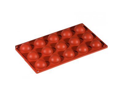 Silikoneform halvkugle 40x20mm