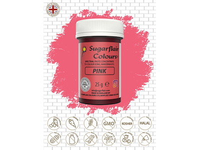 Farvepasta Pink/Rosa 25 g