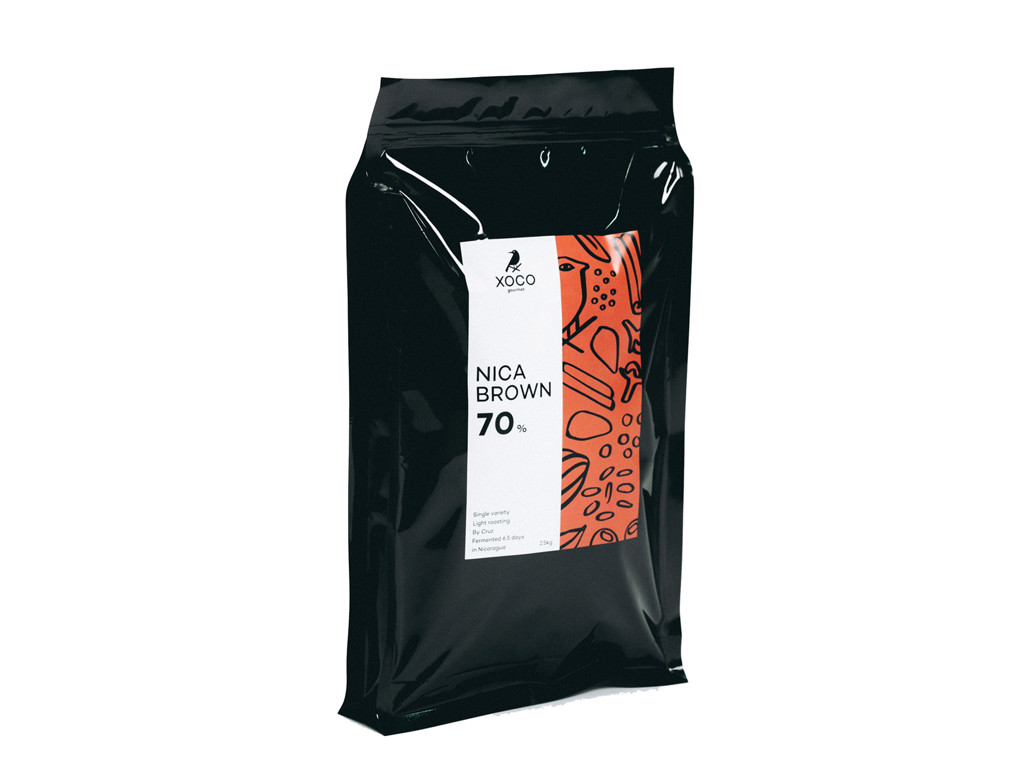 Mørk chokolade Nica Brown 70% Xoco 2,5 kg