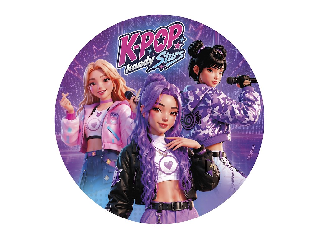 Vaffelprint K-Pop Kandy Ø20 cm
