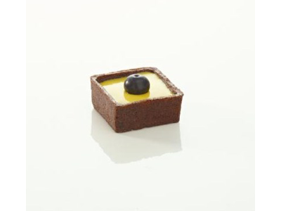 Pidy mørdejsskal smør choko 3,5x3,5 cm 96 stk