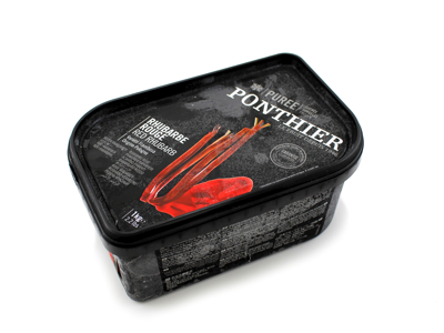 Frugtpure rabarber rød 1 kg