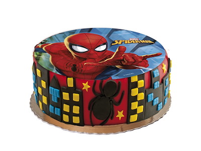 Vaffelprint Spiderman Ø20 cm