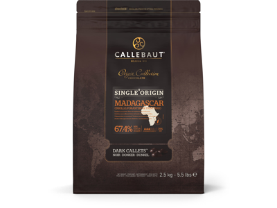 Callebaut Mørk Chokolade Madagascar 2,5 kg