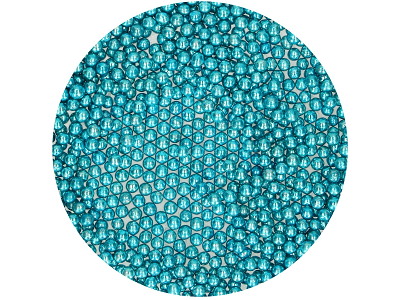 Sukkerperler blå metal 80 g