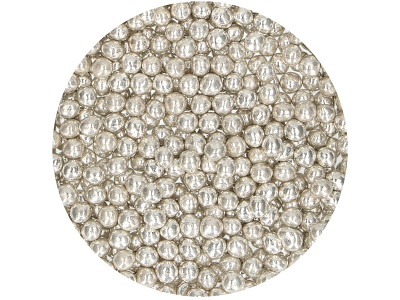 Sukkerperler soft sølv metal 55 g