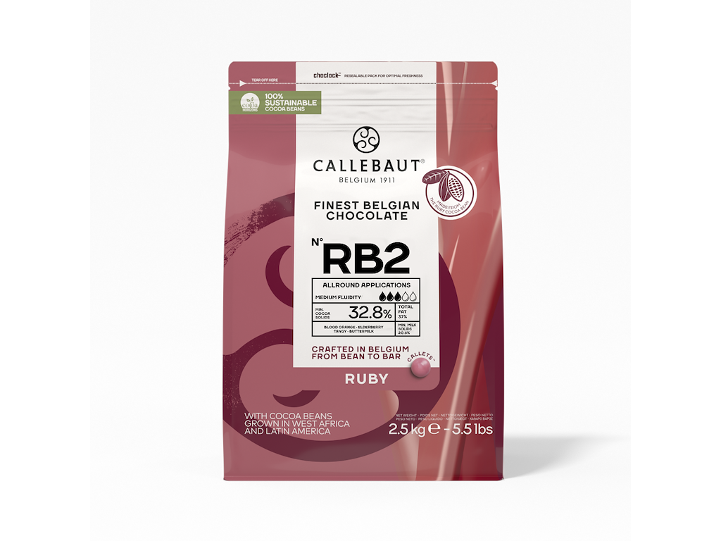 Callebaut Pink Ruby RB2 chokolade 2,5 kg