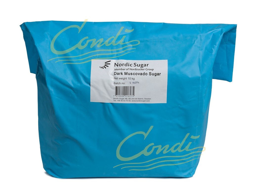 Muscovadosukker mørk 10 kg