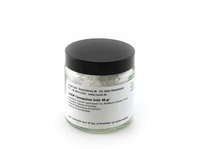 Farvepulver hvid 40 g