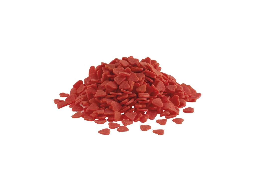 Sukkerhjerter røde 1 kg
