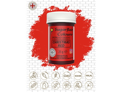 Farvepasta X-mas Red/Julerød 25 g