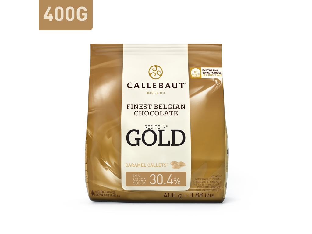 Callebaut Gold hvid karamel chokolade 400 gr