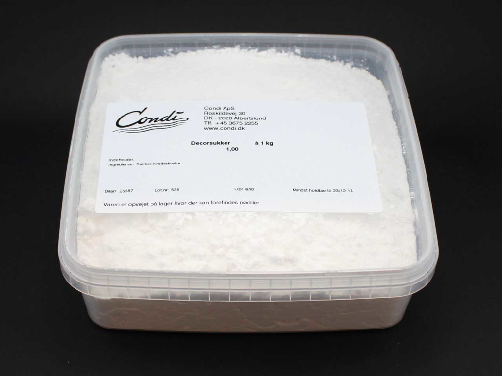 Decorsukker 1 kg MADSPILD