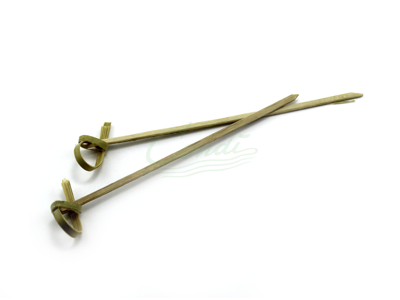 Bambuspinde m/krølle 10cm/100 stk