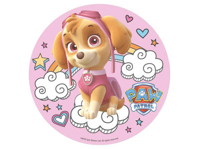 Vaffelprint Skye Paw patrol Ø20 cm