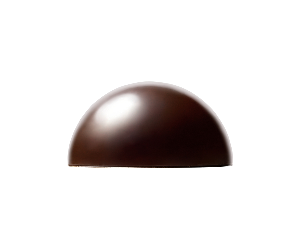 Chokoladehalvkugle - skaller 28 stk Mørke