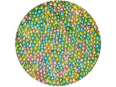 Sukkerperler Harlequin metal 80 g 