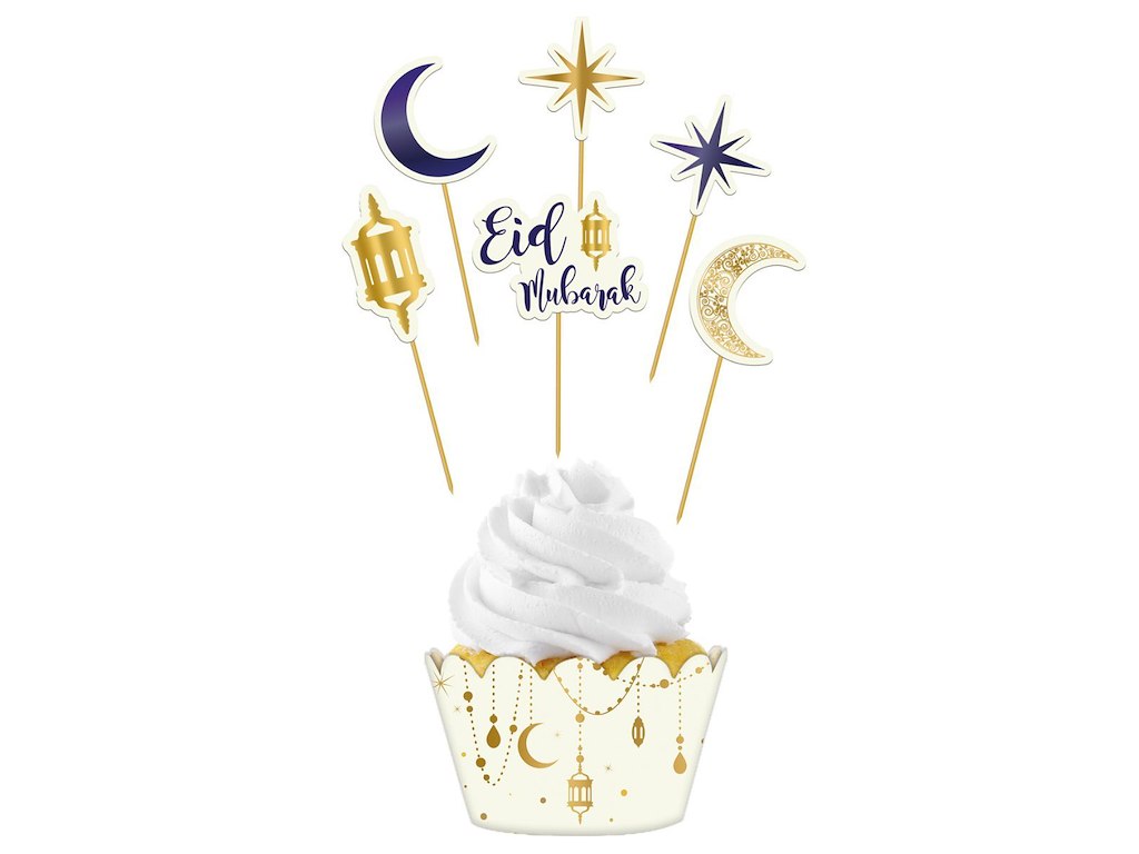 Pynt Muffin Ramadan - Eid Mubarak