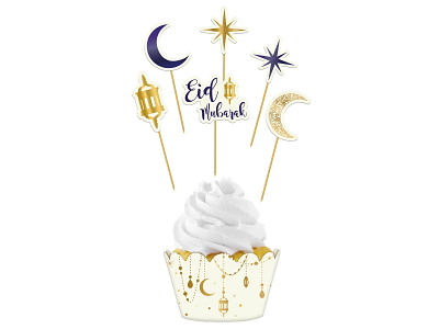 Pynt Muffin Ramadan - Eid Mubarak