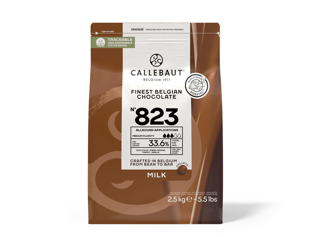 Callebaut lys Chokolade 823 2,5 kg