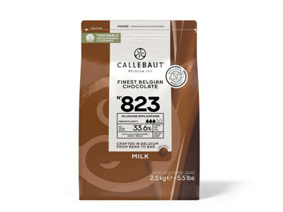 Callebaut lys Chokolade 823 2,5 kg