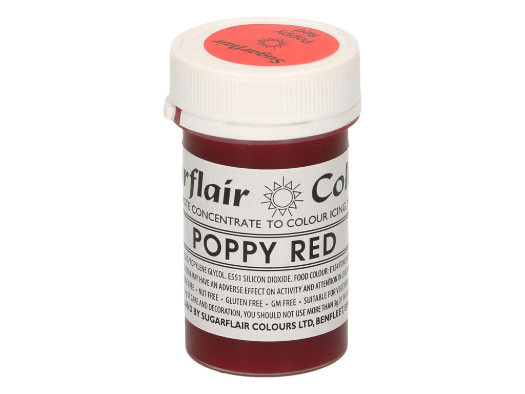 Farvepasta Poppy Red 25 g