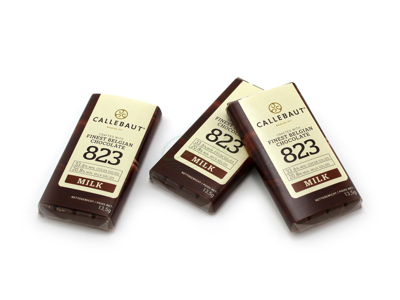 Pladechokolade Callebaut 823 Fløde 75 stk af 13,5 gr