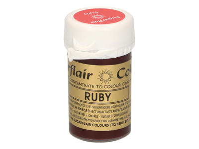 Farvepasta Ruby/Blodrød/Hindbær 25 g