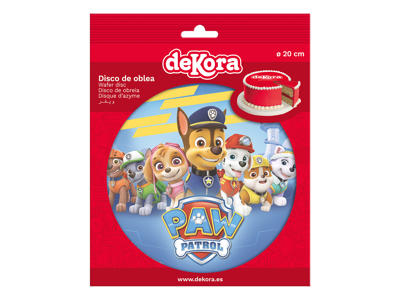 Vaffelprint Paw patrol Ø20 cm