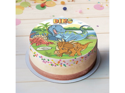 Vaffelprint Dino Ø20 cm