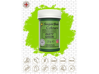 Farvepasta Party Green/Grøn 25 g