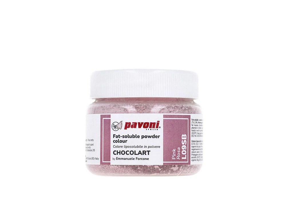 Farvepulver Pink 40 g, fedtopløselig