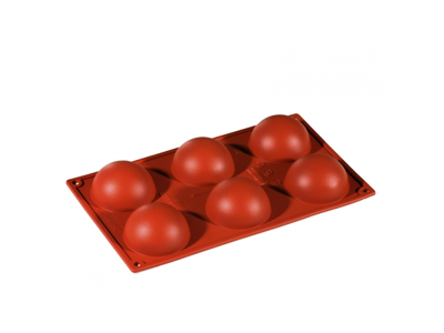 Silikoneform halvkugle 70x35mm
