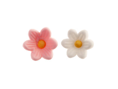 Sukkerblomster hvid og pink