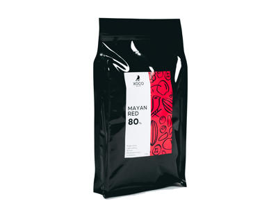 Mørk Chokolade Mayan Red 80% Xoco 2,5 kg