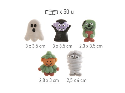 Sukkerpynt Halloween figurer 50 stk 146 g