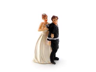 Brudepar kagefigur 13,3cm