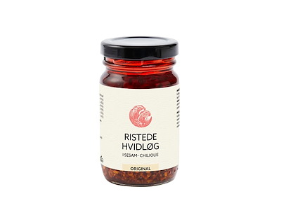 Ristede hvidløg i chili sesamolie 115 g