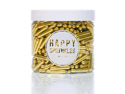 Happy Sprinkles Gold Rods 90 g