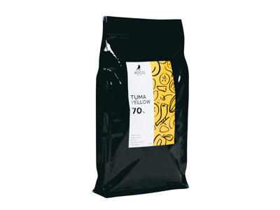 Mørk chokolade Tuma Yellow 70% 2,5 kg