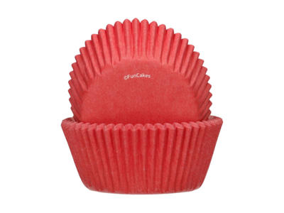 Røde muffinsforme 48 stk