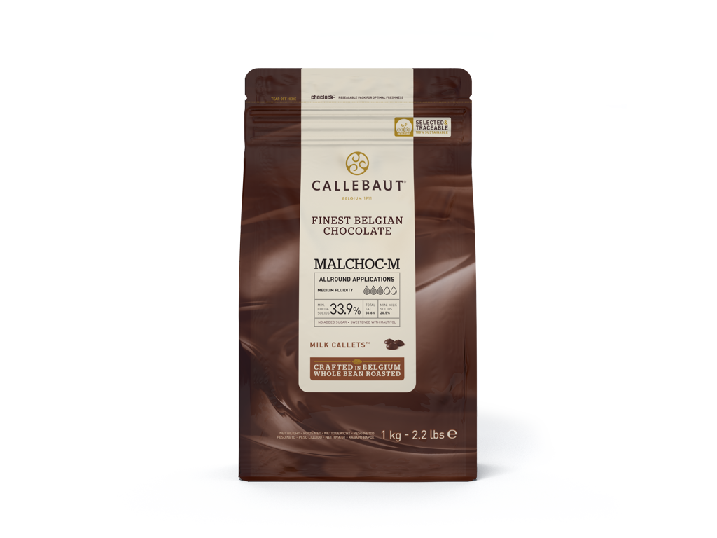 Callebaut sukkerfri chokolade fløde 1 kg