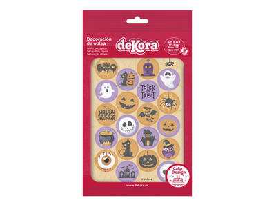 Vaffelprint Halloween Ø3,4 cm 20 stk