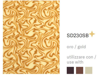 Chokolade transfer sheet SD230SB 10 ark