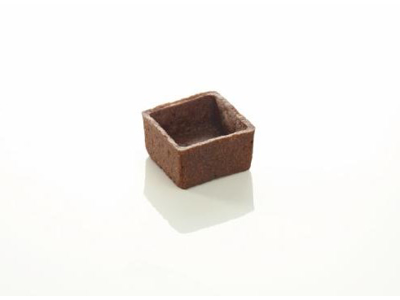 Pidy mørdejsskal smør choko 3,5x3,5 cm 96 stk