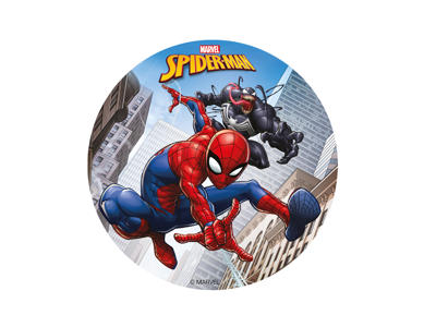Vaffelprint Spiderman Ø15,5 cm