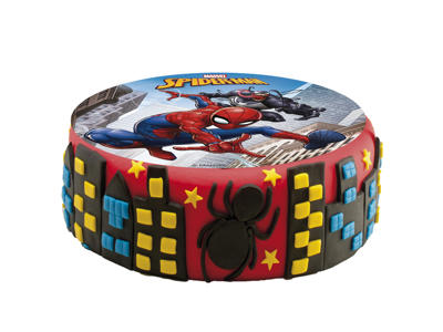 Vaffelprint Spiderman Ø15,5 cm